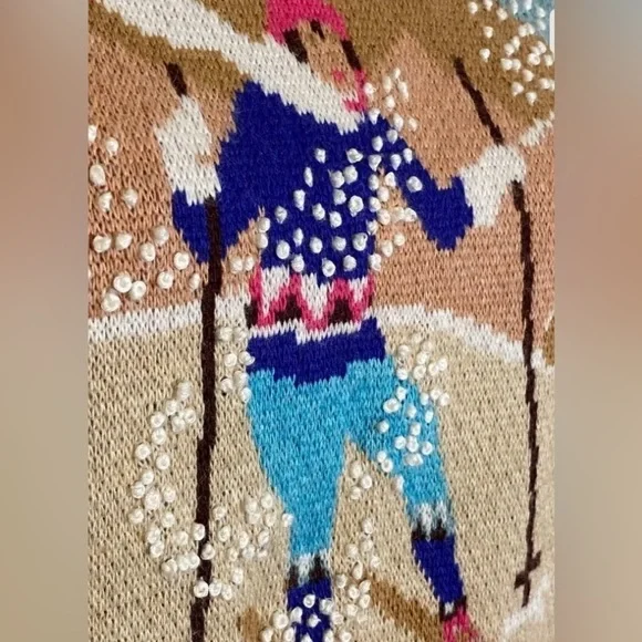 RARE!!!ANTHROPOLOGIE NWOT ST. MORITZ SKI SWEATER SIZE S. - Picture 8 of 13